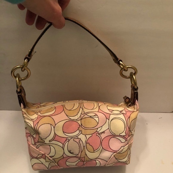Coach pink tan optic c mini bag - Picture 6 of 9